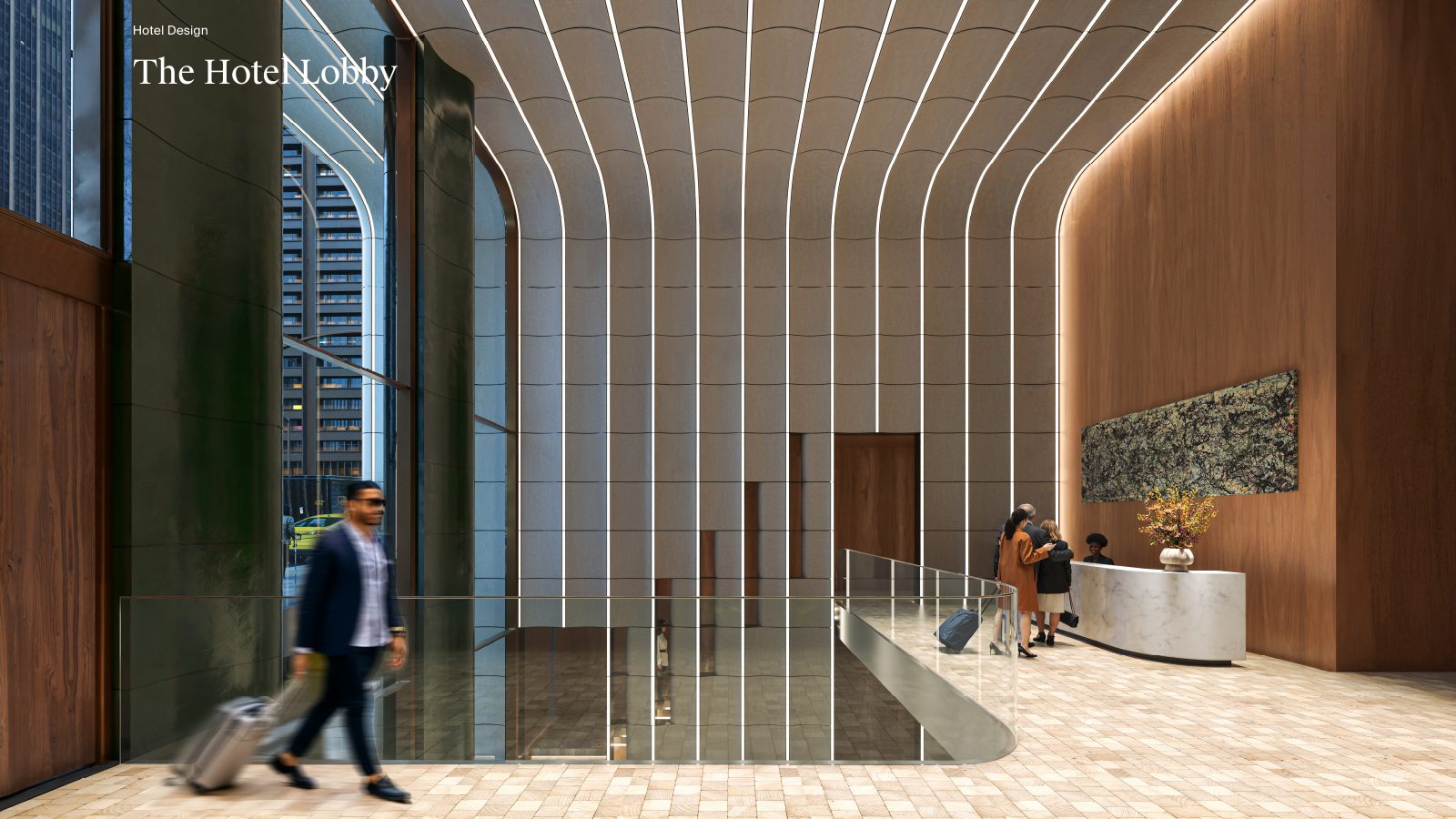 112 Liberty 酒店大堂概念效果图